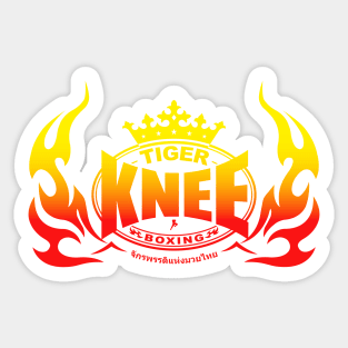 Tiger Knee Boxing Sticker